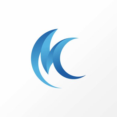 Logo tasarımı grafik konsepti soyut premium serbest vektör stok harfi. Çember tabanlı ilk M yazı tipi. Modern tipografi monogramıyla ilişkili