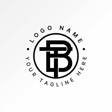 Logo tasarımı grafik konsepti yaratıcı premium vektör stok resim üstü satışı ilk BT TB yazı tipi bağlantısı kes spor teknikleri kontrol monogram markası