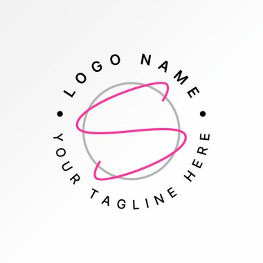 Logo tasarımı grafiksel konsept yaratıcı premium vektör stok resim üstü ilk S font satışı eşsiz sanat romantizmi zarif zarif zarif güzellik tarzı kaplıca