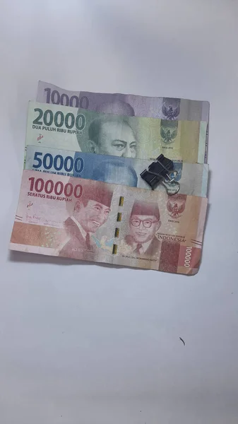 Indonesische Rupiah Mit Klipper — Stockfoto