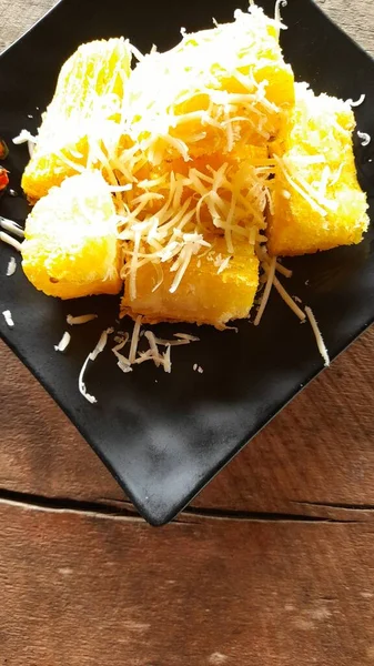 Singkong Keju Peynirli Kızarmış Manyok — Stok fotoğraf
