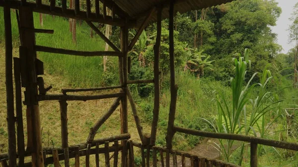 Gubuk Kayu Ένα Shab Vintage Ξύλινο Σπίτι Που Βρίσκεται Στο — Φωτογραφία Αρχείου