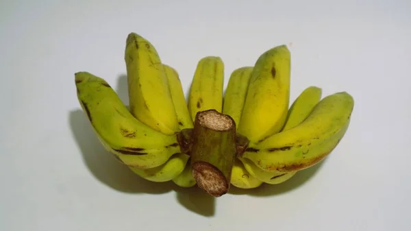 바나나 그것의 두꺼운 피부를 Paradisiaca 비타민 그리고 면역을 시키기 — 스톡 사진