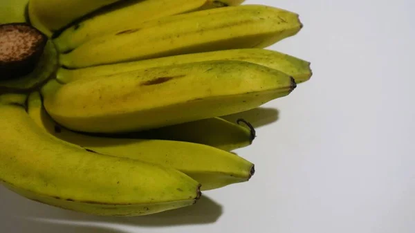 Banane Blanche Isolée Fruit Populaire Qui Est Facile Manger Retirant — Photo