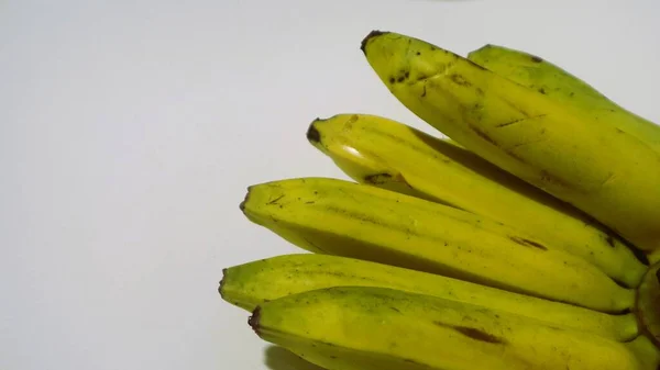 Banane Blanche Isolée Fruit Populaire Qui Est Facile Manger Retirant — Photo