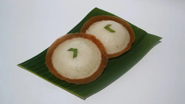 Apam Nebo Apem Jídlo Vyrobené Rýžové Mouky Vajec Kokosového Mléka — Stock fotografie