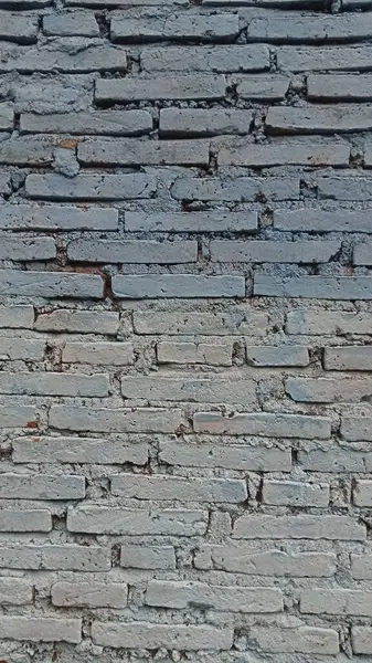 旧灰砖墙背景纹理 复制空间 — 图库照片