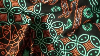 Dönen batik kumaş, Endonezya eşsiz desenli tekstil, desenli sanat arka planı