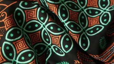 Dönen batik kumaş, Endonezya eşsiz desenli tekstil, desenli sanat arka planı