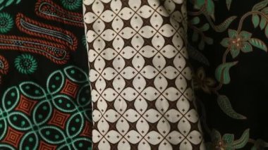 Dönen batik kumaş, Endonezya eşsiz desenli tekstil, desenli sanat arka planı
