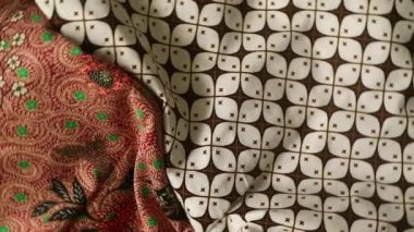 Dönen batik kumaş, Endonezya eşsiz desenli tekstil, desenli sanat arka planı