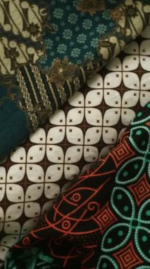 Dönen batik kumaş, Endonezya eşsiz desenli tekstil, desenli sanat arka planı