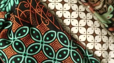 Dönen batik kumaş, Endonezya eşsiz desenli tekstil, desenli sanat arka planı