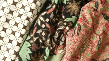 Dönen batik kumaş, Endonezya eşsiz desenli tekstil, desenli sanat arka planı