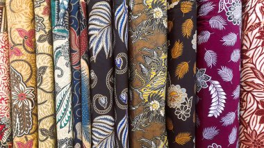 Çeşitli Batik desenleri, Endonezya mirası kumaş giysileri etnik duvar kağıtları