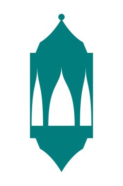 İslami Fener İllüstrasyonu. Ramazan Mübarek 'in sembolleri, Asılı Altın Fenerler, Arap lambaları, fenerler ay, fener elementi, yıldız, sanat, vektör ve illüstrasyon