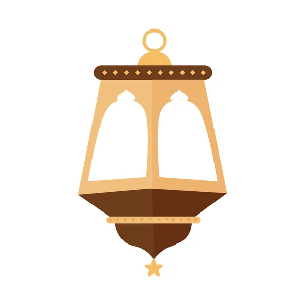 Illustration Lanterne Islamique Symboles Ramadan Moubarak Lanternes Suspendues Lampes Arabes — Image vectorielle
