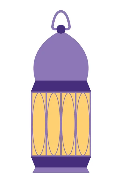 Иллюстрация Исламских Фонарей Символы Рамадана Мубарака Висячие Золотые Фонари Арабские — стоковый вектор
