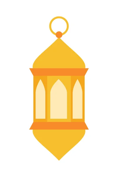 Ilustrasi Lentera Islam Simbol Ramadan Mubarak Hanging Gold Lanterns Lampu - Stok Vektor