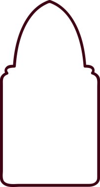 İslami doğu tarzı pencere ve kemerler. Modern boho renkleri, minimal tasarım