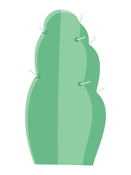 Kaktus Illustration Platt Stil Vit Bakgrund Hem Växter Kaktus Illustration — Stock vektor