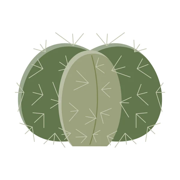 Ilustración Cactus Estilo Plano Sobre Fondo Blanco Inicio Plantas Cactus — Archivo Imágenes Vectoriales