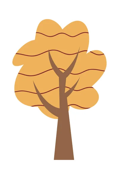 Desenhos Animados Ilustração Árvore Ilustração Vetorial Árvores Outono Sobre Fundo —  Vetores de Stock
