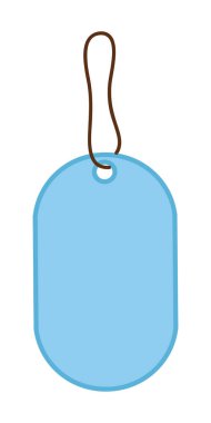 Boş hediye kutusu etiketleri ya da ipli alışveriş etiketleri. Boş organik stil çıkartmaları. Düz tasarım izole vektör. Eski etiket, boş fiyat etiketi.