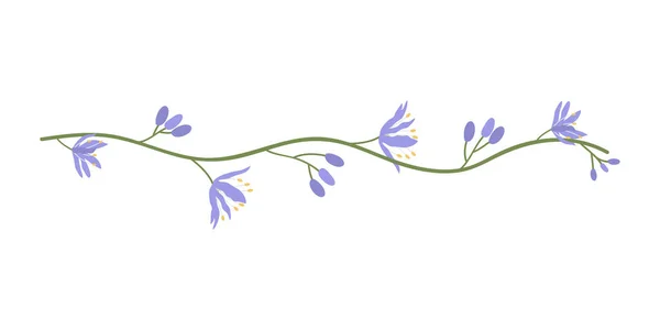 Blommor Ornament Stommar Avdelare Nder Ramar Och Linjer För Inbjudningar — Stock vektor