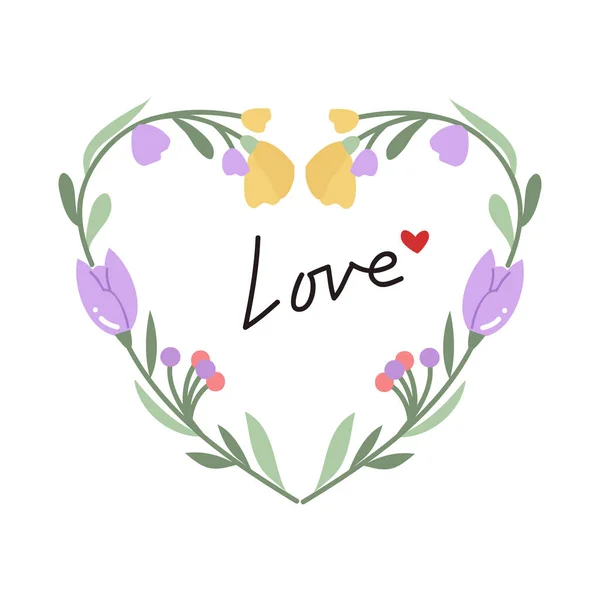 Coeurs Amour Décoratifs Isolés Sur Fond Blanc Symboles Vectoriels Dessinés — Image vectorielle