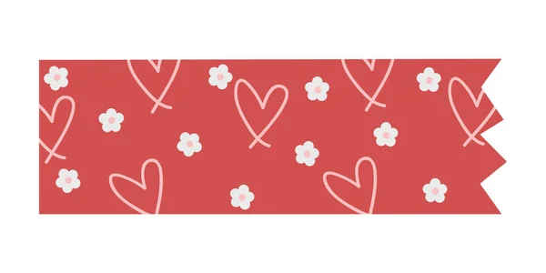 Washi Tape Design Illustration Cute Washi Paper Anchor Sticker Decoration — Stock Vector