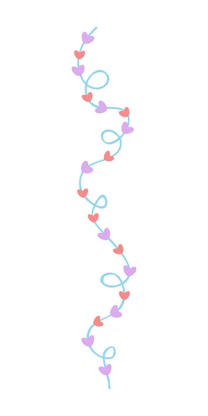 情人节礼物 母亲节请柬 平面设计 心弦装饰 — 图库矢量图片