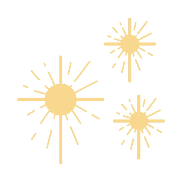 Ragyogó Hatás Illusztráció Sárga Arany Narancssárga Szikra Szimbólum Vektor Csillogó — Stock Vector