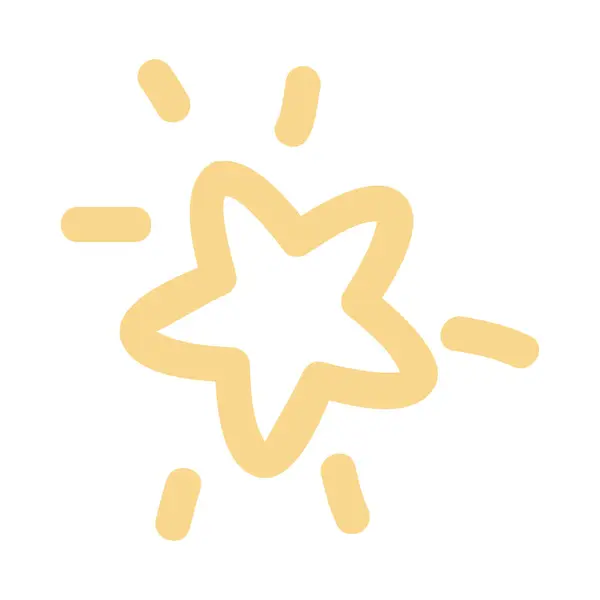 Illustrazione Effetto Scintillante Giallo Oro Arancione Scintilla Simboli Vettoriale Icona — Vettoriale Stock