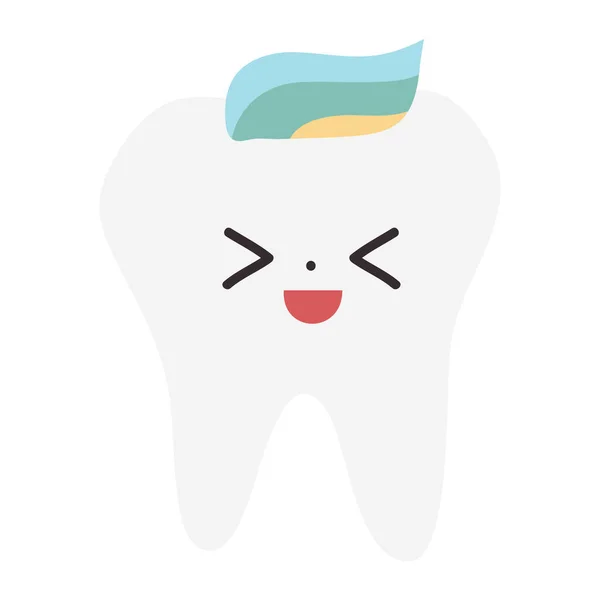 Δόντια Εικονογράφηση Χαρακτήρα Κινουμένων Σχεδίων Καρτούν Οδοντικός Χαρακτήρας Χαριτωμένη Οδοντίατρος — Διανυσματικό Αρχείο