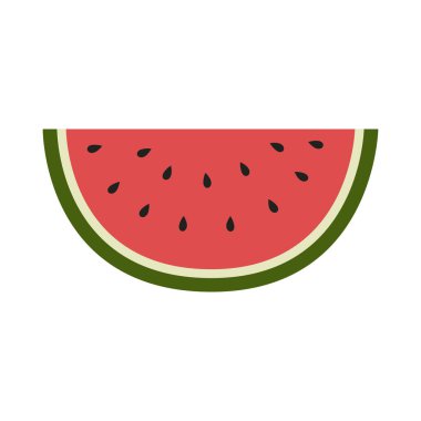 Taze ve sulu bütün karpuzlar ve dilimler. Çizgi film taze yeşil açık karpuz. Çizgi film taze yeşil açık karpuz yarısı, ısırıklar, dilimler ve üçgenler..