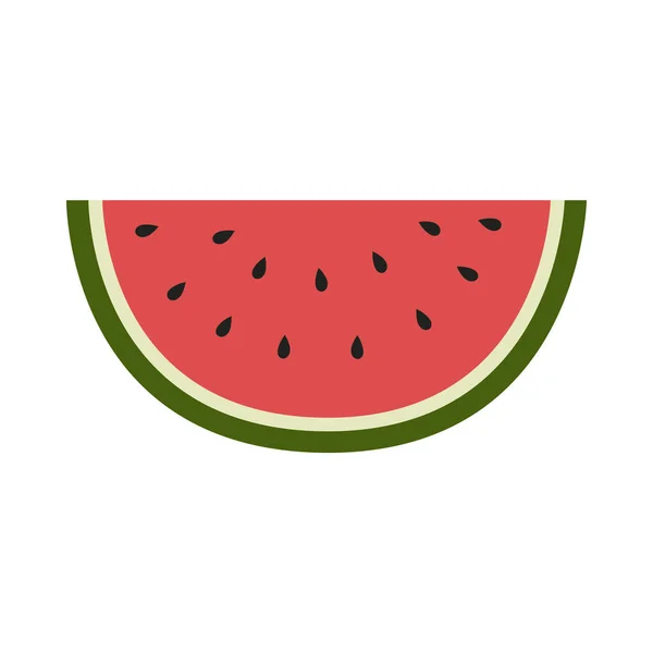 Fresh Juicy Whole Watermelons Slices Illustration Cartoon Fresh Green Open — Stock Vector