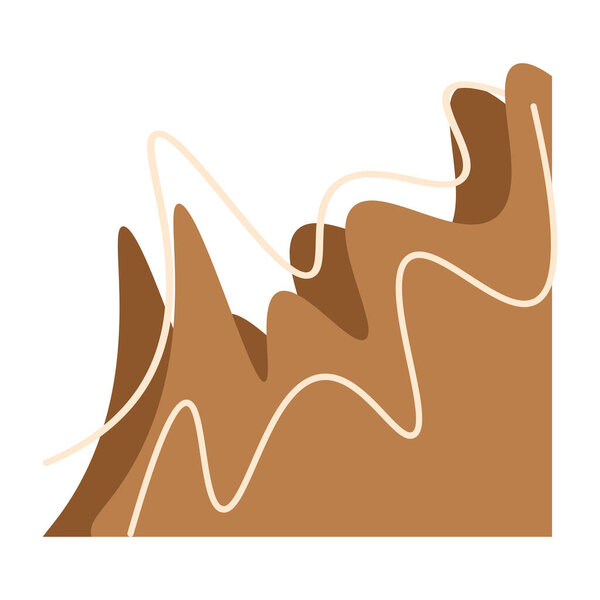 Aesthetic Wave Border Vector Illustration. Corner borders, border frame, border vector, flat design border, aesthetic borders