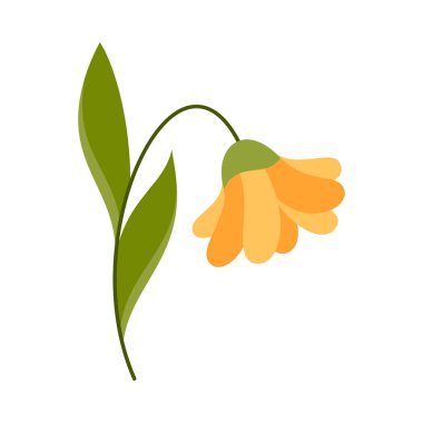 Bahar Elementi İllüstrasyonu Beyaz Arkaplanda İzole Edildi. Bahçıvanlık ve baharda çizilmiş elementler. Çiçek ve Hayvan Baharı karalama seti. Sevimli bahar tırmanışları, Paskalya elementleri.