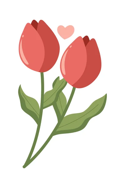 Valentine Day Element Illustration Isolated White Background Valentine Icon Pink — Stock Vector