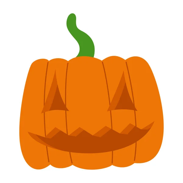 Elementos Assustadores Design Plano Halloween Halloween Cartoon Illustration Isolado Fundo — Vetor de Stock