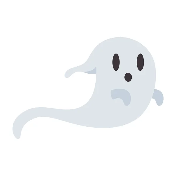 Kísérteties Halloween Flat Design Elements Halloween Cartoon Illustration Elszigetelt Fehér — Stock Vector