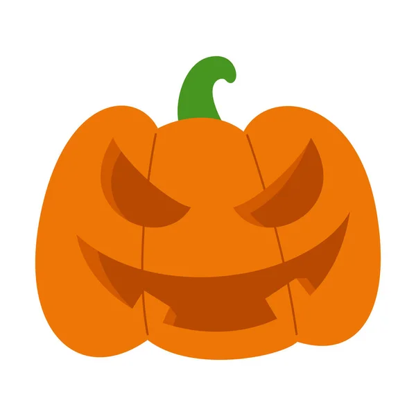 Elementos Assustadores Design Plano Halloween Halloween Cartoon Illustration Isolado Fundo —  Vetores de Stock