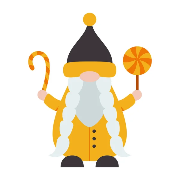 Χαριτωμένο Απόκριες Gnomes Εικονογράφηση Απομονώνονται Λευκό Φόντο Χαριτωμένο Gnomes Απόκριες — Διανυσματικό Αρχείο