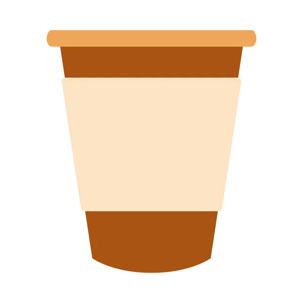 Kaffee Illustration Isoliert Auf Weißem Hintergrund Eine Tasse Kaffee Eiskaffee — Stockvektor