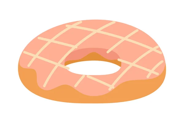 Смачні Кільцеві Пончики Мультяшні Ілюстрації Векторні Ілюстрації Вашого Робочого Логотипу — стоковий вектор