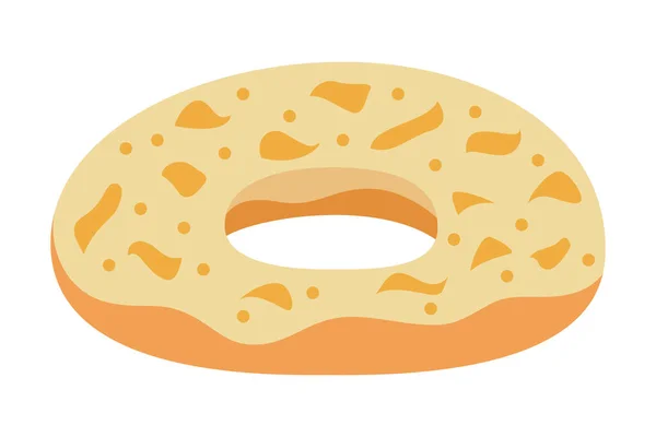 Deliciosos Donuts Anel Ilustrações Vector Ilustração Desenhos Animados Para Seu — Vetor de Stock