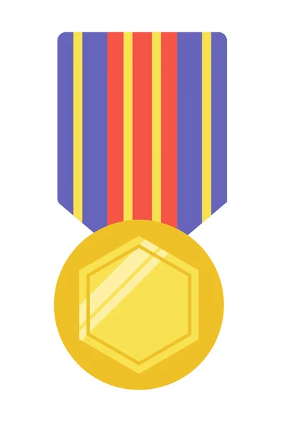 Medalha Ouro Ícone Prêmio Vencedor Logotipo Adequado Para Elemento Design — Vetor de Stock