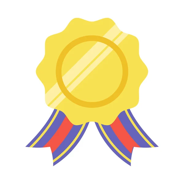 Goldmedaille Oder Gewinner Symbol Logo Geeignet Für Das Gestaltungselement Einer — Stockvektor