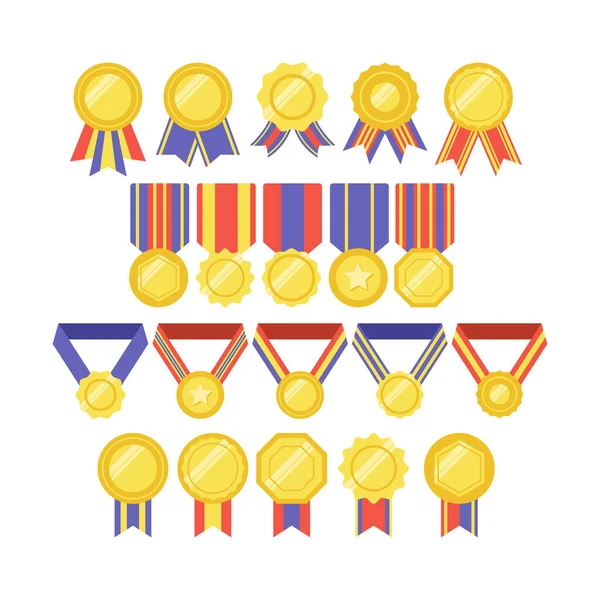 Medalha Ouro Ícone Prêmio Vencedor Logotipo Adequado Para Elemento Design —  Vetores de Stock